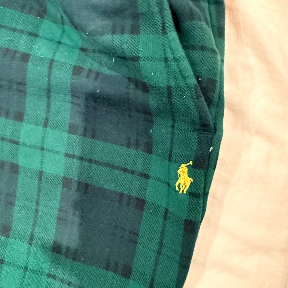 Polo by Ralph Lauren Dark Green & Navy Plaid sweatsuit set - Picture 10 of 10